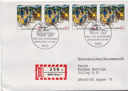 Postal History Cover: Germany Stamps On Registered Cover - Post