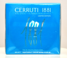 Cerruti 1881 Eau D'Eté Summer Fragrance Limited Edition Eau De Toilette Edt 100ml Spray Perfume Woman Rare Vintage 2003 - Donna