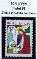 LSJP BRAZIL CHRISTMAS JESUS ​​AND OUR LADY 1991 - Usati