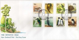 New Zealand > FDC 1988 DEFINITIVE ISSUE - Birds - FDC