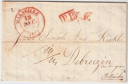 1838, Marsaille Nach Ungarn!   ,  #a1244 - ...-1850 Prephilately