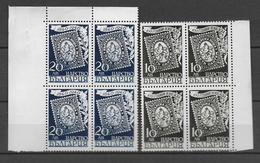 BULGARIE - 1940 -  YVERT N° 348/349 BLOCS De 4 ** MNH - - Ongebruikt