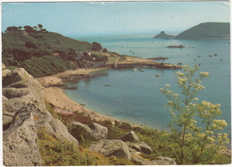 Herm - The West Coast Showing The Harbour And Near-by Island Of Jethou  - (Channel Islands) - Herm