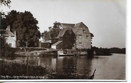 Real Photo Postcard, The Mill, Hemingford Grey. River Scene, Buildings, House. 1927 - Huntingdonshire