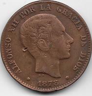 Espagne - 10 Centimos - 1878 OM - Eerste Muntslagen