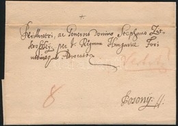 1765 Portós Levél Kézi Feljegyzésekkel / Unpaid Cover 'v.TYRNAU' - Altri & Non Classificati