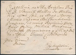 1765 Portós Levél / Unpaid Cover Piros / Red 'Güns' - Gyöngyös - Other & Unclassified