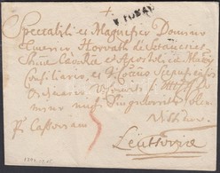 1794 Portós Levél / Unpaid Cover  'V TOKAY' - Leutsovia - Autres & Non Classés