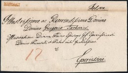 Ca. 1840 Portós Levél / Unpaid Cover Piros / Red 'ROSENAU' - Eperies - Altri & Non Classificati