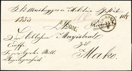 1855 Ajánlott / Registered Ex Offo 'TOTH=KOMLÓS' - Makó - Otros & Sin Clasificación