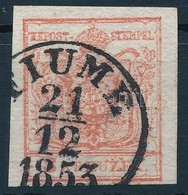 O 1850 3kr Lemezhiba Az 'U' Betűnél / With Plate Variety 'FIUME' (Gudlin 200 P) - Other & Unclassified