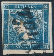 O 1851 Kék Merkúr Tiefdunkelblau IIc, élénk Szín, Lemezhiba Az Orrnál / Lively Colour, Plate Flaw 'TOLN(A)' Certificate: - Sonstige & Ohne Zuordnung