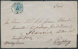 1850 9kr HP I Levél Előlapon / On Cover Front 'LOSONCZ' - Pressburg - Otros & Sin Clasificación