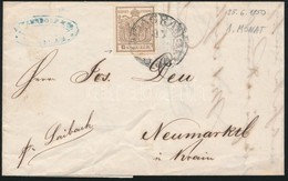1850.VI.25. 6kr HP I. Centrált, Lemezhiba / Plate Flaw 'AGRAM' Certificate: Briefmarkenprüfstelle Basel - Altri & Non Classificati