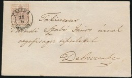 ~1851 6kr I. Levélen / On Cover 'TÁLLYA' - Debreczen - Autres & Non Classés