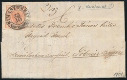 1851 3kr Levélen Teljes Tartalommal, 6kr Portóval / On Cover With Full Content And 6kr Postage Due 'RIMASZOMBAT' - Gölni - Otros & Sin Clasificación