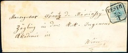 ~1852 9kr HP I Típus Levélen / On Cover 'PESTH' - Wien - Other & Unclassified