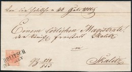 1853 3kr HP Levélen / On Cover 'HOLITSCH' - Skalitz - Other & Unclassified