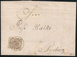 1854 6kr HP III. Levélen / On Cover 'ARANYOSMAROTH' Signed: Georg Bühler - Otros & Sin Clasificación