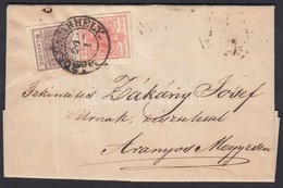 1855 3kr + 6kr Levélen 'MAROS VÁSÁRHELY' - 'KLAUSENBURG' - 'GROSSWARDEIN' - 'ARANYOS-MEDGYES' - Autres & Non Classés