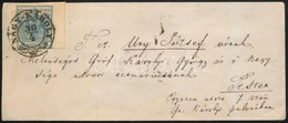 1856 9kr Jobb ívszél 7mm Levélen / On Cover 'NAGY-KÁROLY' -'PESTH / Früh' - Other & Unclassified