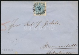 1856 9kr MP III. Nagy Szélekkel Levélen / On Cover 'MECZENZÉF' - Herrmanstadt - Sonstige & Ohne Zuordnung