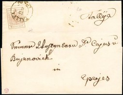 1856 6kr Levélen / On Cover 'TÁLLYA' - 'KASCHAU' - 'EPERJES' - Sonstige & Ohne Zuordnung