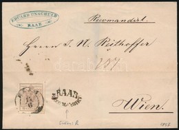 1857 6kr MP Ajánlott Levélen, A Hátoldali Bélyeg Hiányzik / On Registered Cover,  Backside Stamp Missing 'RAAB RECOMANDI - Altri & Non Classificati