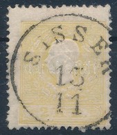 O 1858 2kr Világos Sárga, Szép Tiszta Szögfejbenyomattal / Light Yellow, Nagelkopfprägung 'SISSEK' Certificate: Steiner - Other & Unclassified