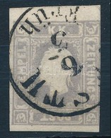 O 1858 Hírlapbélyeg Szürkéslila / Newspaper Stamp Gray Violet 'PESTH / Früh' - Sonstige & Ohne Zuordnung