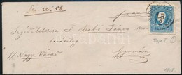 1858 15kr I. Centrált, Levélen / On Cover 'MAROS VÁSÁRHELY' - Other & Unclassified