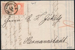 1859 5kr és 10kr II Levélen / On Cover, Szép / Nice 'TEMESVÁR B.H.' - Hermannstadt - Otros & Sin Clasificación