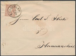 1859 10kr I. (3 Oldalon Vágva) Levélen / On Cover 'KRONSTADT' - 'HERMANNSTADT' - Andere & Zonder Classificatie