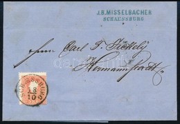 1860 5kr Levélen / On Cover 'SCHAESSBURG' - Hermannstadt (kiállítási Minőség / Exhibition Piece) - Autres & Non Classés