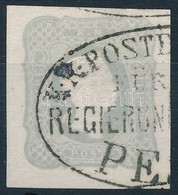 O 1861 Hírlapbélyeg Szürke / Newspaper Stamp Gray 'K.K. POSTD(IRECTION) FÜR (DEN) REGIERUN(GS-DISTRICT) PE(STH)' RR! - Sonstige & Ohne Zuordnung