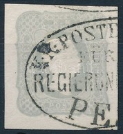 O 1861 Hírlapbélyeg Szürke / Newspaper Stamp Gray 'K.K. POSTD(IRECTION) FÜR (DEN) REGIERUN(GS-DISTRICT) PE(STH)' RR! - Andere & Zonder Classificatie