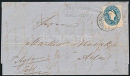 1862 15kr Levélen / On Cover 'JASENOVAZ' - Ada - Otros & Sin Clasificación