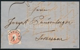 1862 5kr Levélen / On Cover 'PÁRDÁNY' - Temesvár - Sonstige & Ohne Zuordnung