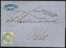 1864 3kr Helyi Levélen Késői Felhasználással / On Local Cover With Late Usage 'PESTH' - Sonstige & Ohne Zuordnung