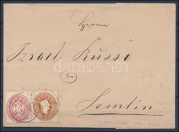 Ca. 1863 Vegyes Bérmentesítésű Levél 1861-es 10kr és 1863-as 5kr Bélyeggel Semlinbe / Cover With 1861 10kr And 1863 5kr  - Sonstige & Ohne Zuordnung