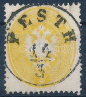 O 1863 2kr Sárga / Yellow, Szépen Centrált Bélyegzéssel 'PESTH' - Andere & Zonder Classificatie
