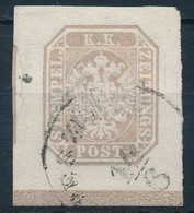 O 1863 Hírlapbélyeg ívszéli, Szegélyvonalas / Newspaper Stamp With Margin 'VESZPRIM' - Altri & Non Classificati