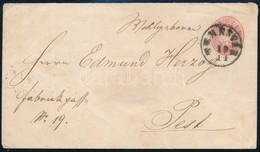 1863 5kr Vízjel Nélküli Díjjegyes / Ps-card Without Watermark 'TEMESVÁR' - Pest - Autres & Non Classés