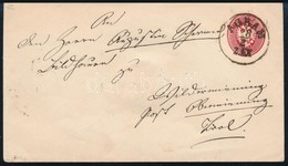 ~1863 5kr Díjjegyes Boríték / PS-cover 'AGRAM' - Other & Unclassified