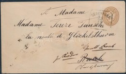 1863 15kr Díjjeges Boríték / PS-cover 'OEDENBURG' - 'RAAB' (Győr) Továbbküldve / Redirected Raab (Felső Ausztria / Upper - Sonstige & Ohne Zuordnung