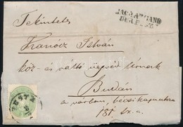 1864 3kr Helyi Levélen / On Local Cover ,,PESTH' - ,,OFEN' - Other & Unclassified