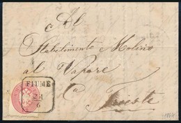 1864 5kr Levélen Teljes Tartalommal / On Cover With Full Content 'FIUME' - Trieste - Other & Unclassified