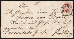 1864 5kr Levélen / On Cover 'RAAB' - Other & Unclassified