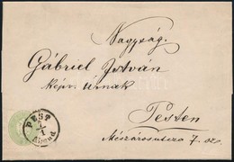 1865 3kr Helyben Küldött Teljes Nyomtatványon, Túlbérmentesítve / 3kr On Overfranked Local Printed Matter 'PEST' - Autres & Non Classés