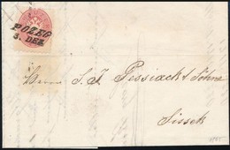 1865 5kr Levélen / On Cover 'POZEG' - Sissek - Other & Unclassified